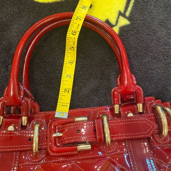 Burberry patent leather Burgundy handbag - Picture 15 of 17